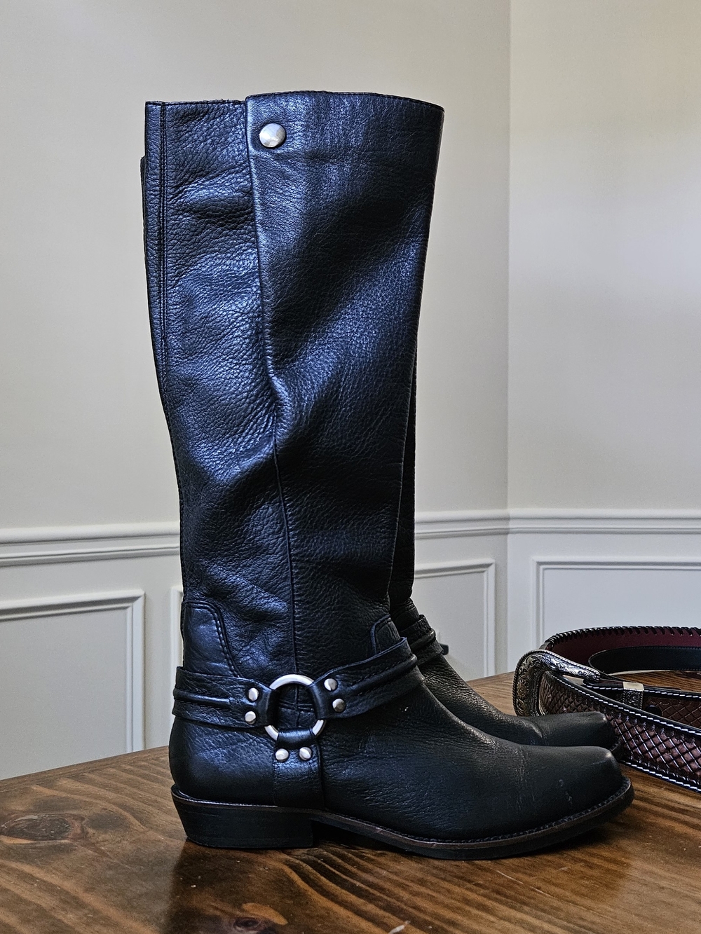 Vintage Franco Sarto Harness Boots